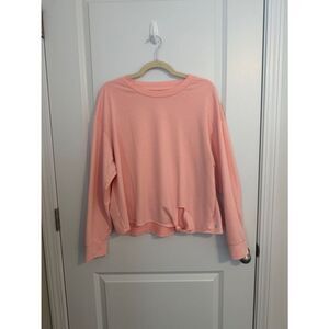 Avia Light Pink Cropped Crewneck Sweatshirt